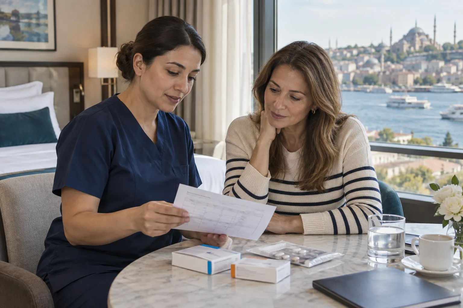 Imagen del servicio Apoyo con la medicación tras una cirugía en Estambul
